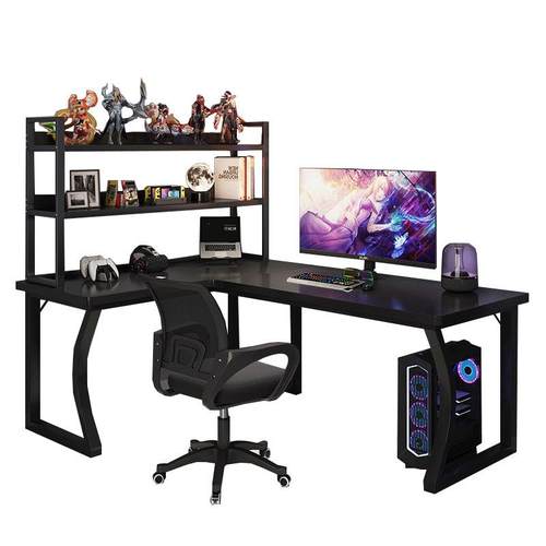转角电脑桌台式电竞桌椅套装拐角书桌卧室家用l型学习桌办公桌子
