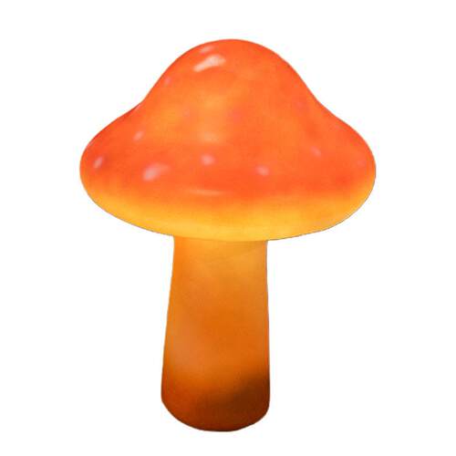太阳能发光蘑菇灯玻璃钢雕塑灯户外防水卡通蘑菇灯景区庭院亮化灯