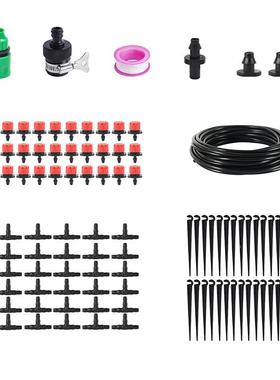 花园灌溉套装园林自动m浇花滴灌套花花FUA盆卉灌溉25装毛管30滴头