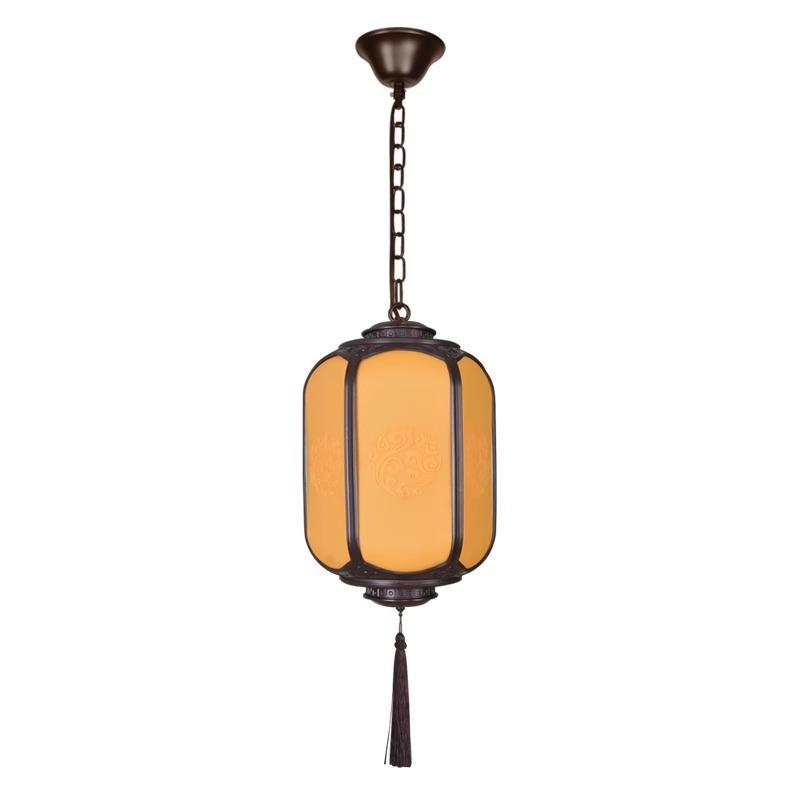 中式庭院吊灯别墅大门节日喜庆红色灯笼户外凉亭防水走廊阳台挂灯