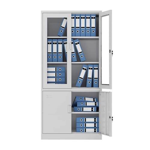 重庆钢制办室文件抽柜铁皮柜文件柜子带锁屉式资料案柜财务公档柜