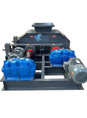 双齿辊沙锰机厂家RUS鹅卵石煤矸石对辊破碎机矿对辊石式粉制碎制