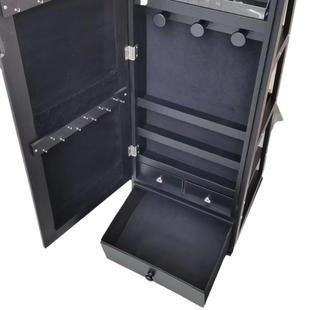 落地穿衣镜家用立式 大容量首饰柜可置物收纳一体镜子收纳全身镜子