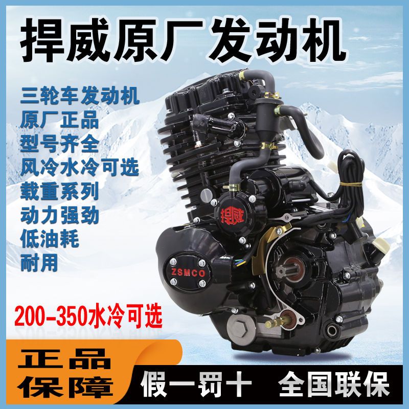 Двигатель Jiangsu Zongshen 150 175 200 300 с воздушным охлаждением для трехколесного мотоцикла Hanwei оригинальный, абсолютно новый Изображение 1