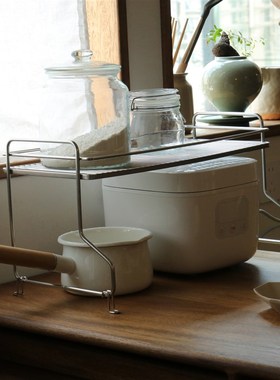 Nati Home双层不锈钢可伸缩碗碟沥水架水槽置物架厨房碗架沥水蓝