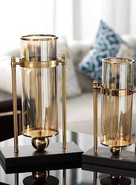 欧式餐桌花瓶摆件客厅装饰品电视柜样板房轻奢软装家具店饰品摆件