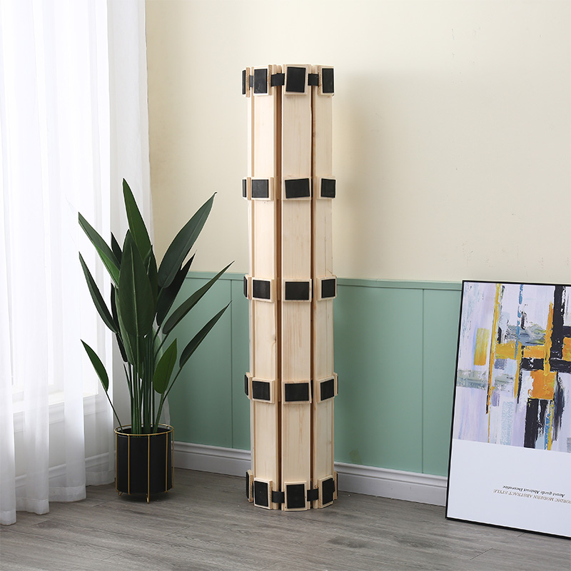 榻榻米防潮透气排骨架床垫架子1.51.8米卷折叠实木床板木板加高垫