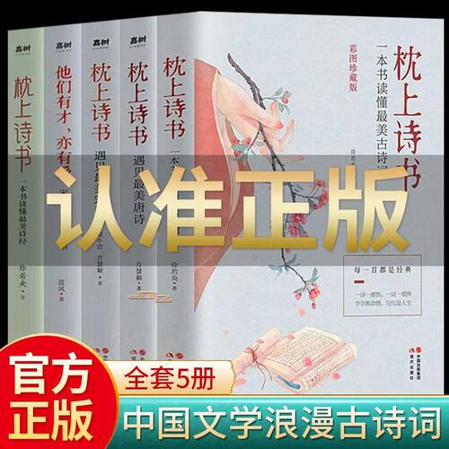 正版 枕上诗书飞花令里读诗词宋词唐诗中国古风书籍大全 枕上诗书正版完整版 全套 原版最美古诗词他们有才亦有爱珍藏版