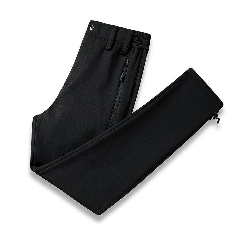 冲锋壳裤登男款冬季加绒加厚防寒户Y2231-22外山裤耐磨滑雪抓软裤