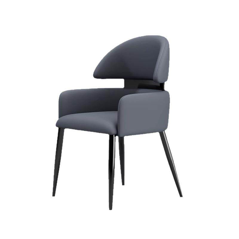 意式餐椅家用餐桌椅子高级感轻奢设计师款奶油风餐厅酒店靠背餐椅