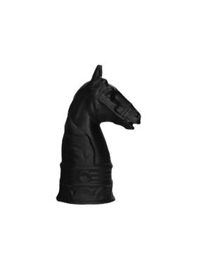 现代简约黑色白色树脂马头书档样板间家居饰品客厅桌面装饰摆件