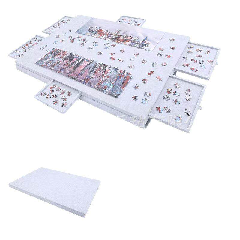 新品儿童拼图分类毛毡板可折叠带支架盖子6抽屉毛毡拼图桌板,文具电教/文化用品/商务用品,软木板/照片板/毛毡板,淘宝优惠券,粉丝福利购,淘宝优惠卷