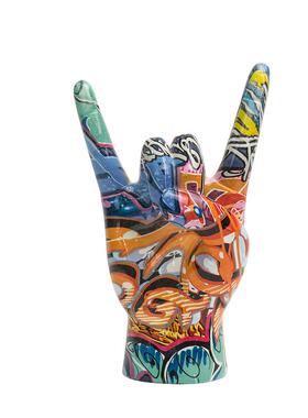 新品摇滚人物手势树脂摆件创意家居卧室桌面氛围装饰品工艺品