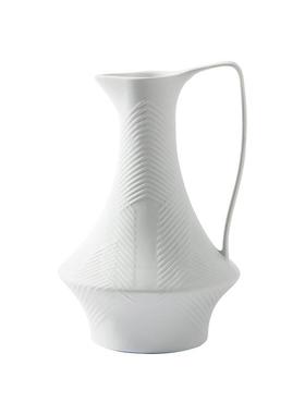 侘寂风摆件民宿极简陶瓷花瓶白色茶壶形状家居装饰品花插摆