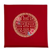 结婚跪垫敬茶坐福垫一对新婚新郎新娘磕头改口跪拜婚礼红色喜垫子