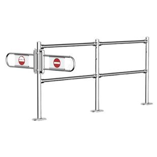 超市收银台护栏隔离围栏禁止通行栏杆禁行器不锈钢通道入口禁行门