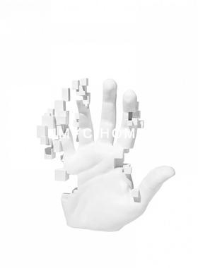 现代创意抽象手掌摆件家居书房样板房间客厅电视柜玄关简约装饰品