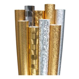 金色马赛克墙纸蓝色酒吧KTV公司文化背景墙反光金箔壁纸银色格子