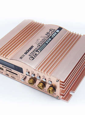 索尔12V车载家用功放机600W大功率汽车音响改装放大器带数显插卡