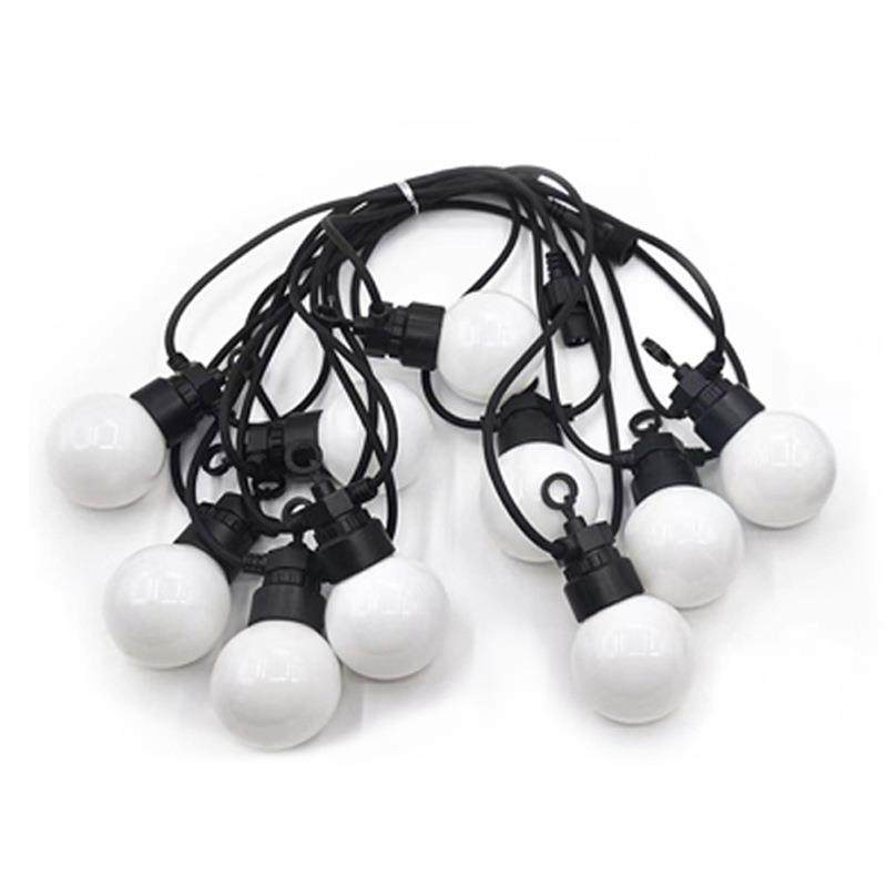 ERZLED太阳能球泡灯烧灯夜市户复古灯泡串防水露外营彩灯串新烤装