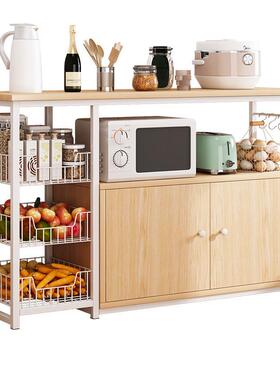 厨房物架落地批层发置调料架多层菜带柜门分蔬篮子zwj00780多功能