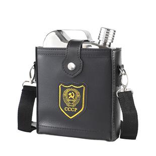 食品级家用酒瓶 3斤5斤7斤装 新款 黑色316不锈钢酒壶304随身便携式