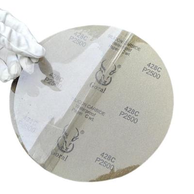 Goal12英428C背胶金相圆寸耐r水砂纸RWJ研磨纸抛光砂10张价格