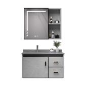 柜简约空铝浴室柜组合卫间一体盆生卫浴太696陶瓷洗手洗漱台盆镜