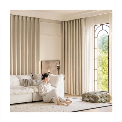 千金风同款窗帘美拉德情绍兴柯三桥2024新款中古风客遮厅YFX卧室