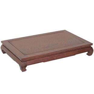 红木雕刻工艺品KLC佛像摆件底座鸡翅质花瓶盆景鱼底缸奇石木头实