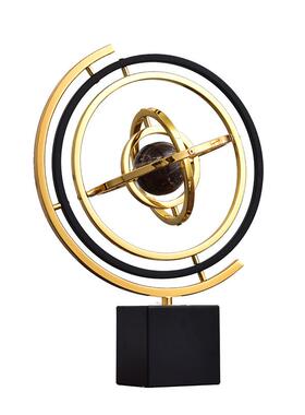 欧式轻奢金属旋转地球仪装饰品客厅小众高级感桌面装饰摆件厂