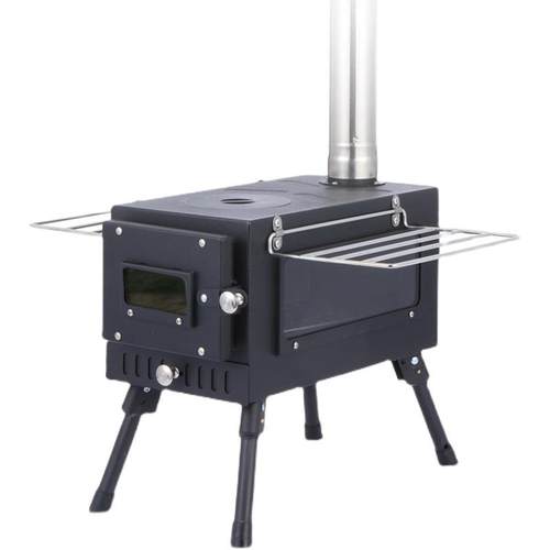 折叠多用取暖帐篷炉户外不锈钢柴火炉野餐露营轻便柴火灶