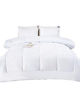 酒单双人调被芯宾馆民宿床店上丝用空品ULL整张羽被子酒店宾馆同