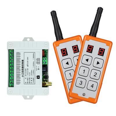 现货无控线遥控开关多通道泵12V路制器农用抽水车651库门四遥控套