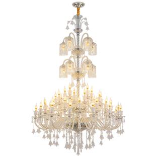 法式水晶吊灯高档新款酒店大堂婚礼餐厅别墅复式楼客厅欧式水晶灯