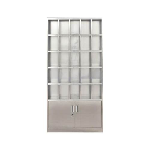 不锈钢水杯柜水杯架工厂车间多格柜子口杯放置架收纳柜餐具储物柜