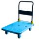 拖车平板车单层耐磨手推车蓝色手推小板车黑色搬运拉货车