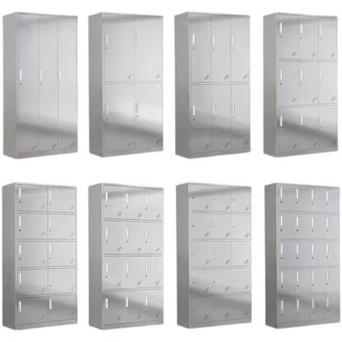 304不锈钢更衣柜无尘净化车间换衣柜医院多门带锁鞋柜收纳储物柜