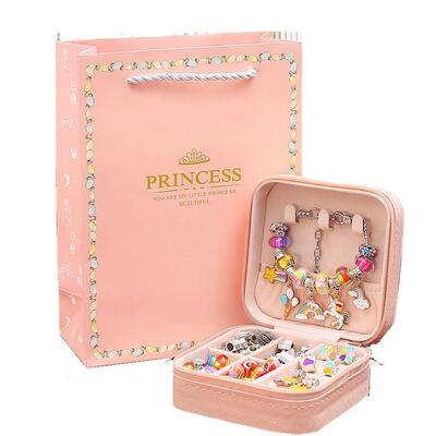 儿链童串品珠80142饰品幼儿园礼配小件新年礼物玩具银色手生日送