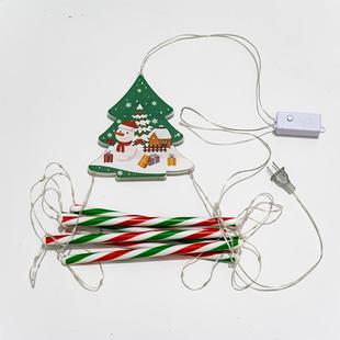 LED太阳能灯串圣节日营灯老人爬梯围子诞氛彩灯户外庭NIU院露装 饰