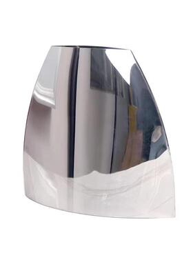 现代简约创意卧室客厅装饰品办公室弧形不锈钢金属花瓶摆件厂家