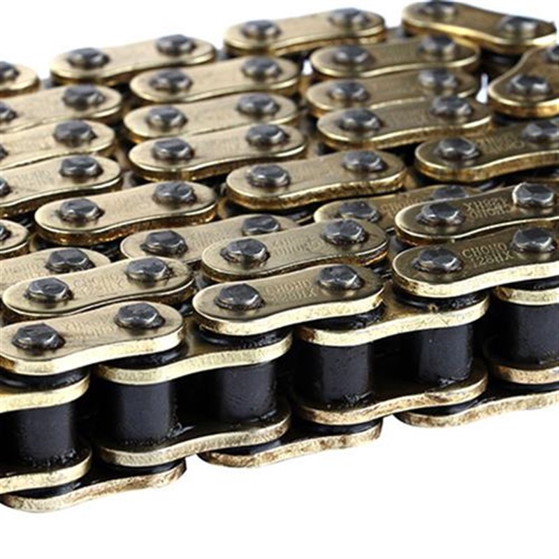 HX油封链条 428/520/525HX 530HX摩托车加强原色金色油封链条