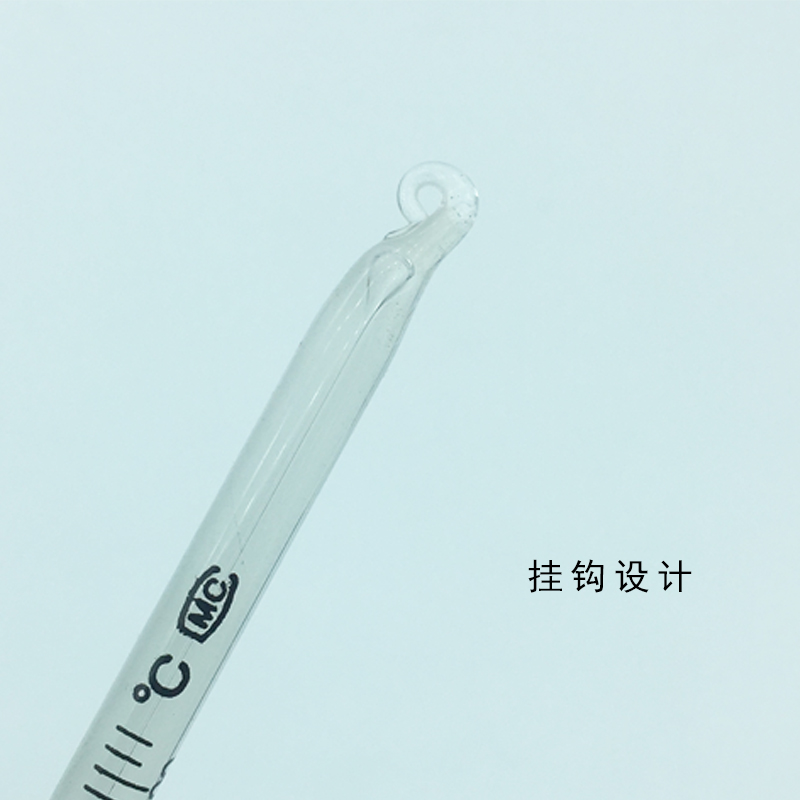 红水玻璃棒式温度计家用工农业w水银温度表温度计酒精煤油0-100度