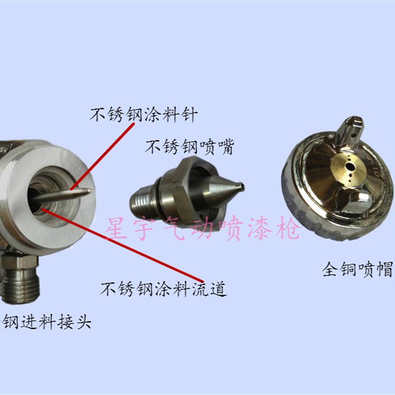 包邮Woiter WA-101自动往复机油漆喷涂气动喷枪喷头喷漆枪