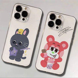 RIIZE朴元彬大崎将太郎同款手机壳适用于16pro15plus卡通全包78