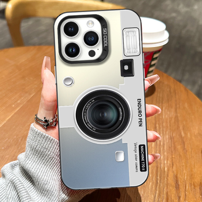 相机手机壳适用小米14新款红米k70pro创意note13全包防摔k60个性12男10彩银保护套11潮牌50女生redmi