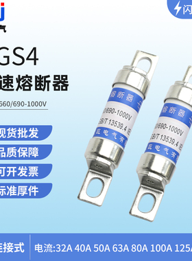快速熔断器RGS4-690 1000V32A 40A 63A 80A 100A125A保险丝熔断器