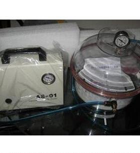 PC-3改良型塑料真空干燥器与AS-01型无油隔膜真空泵搭配