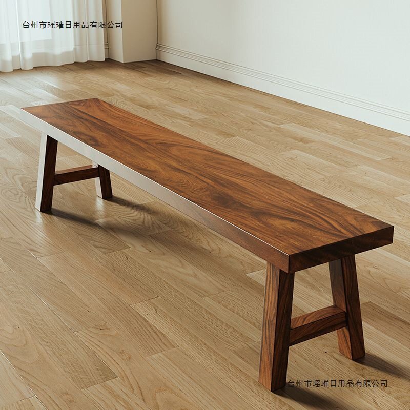 松木高档长凳换鞋凳家用餐桌长板凳茶桌长椅简约创意长条凳烤火桌