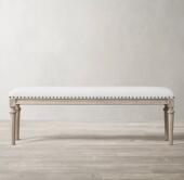 凳卧室试衣间凳子餐凳床尾凳欧式 美式 实木复古雕花长凳换鞋 沙发凳